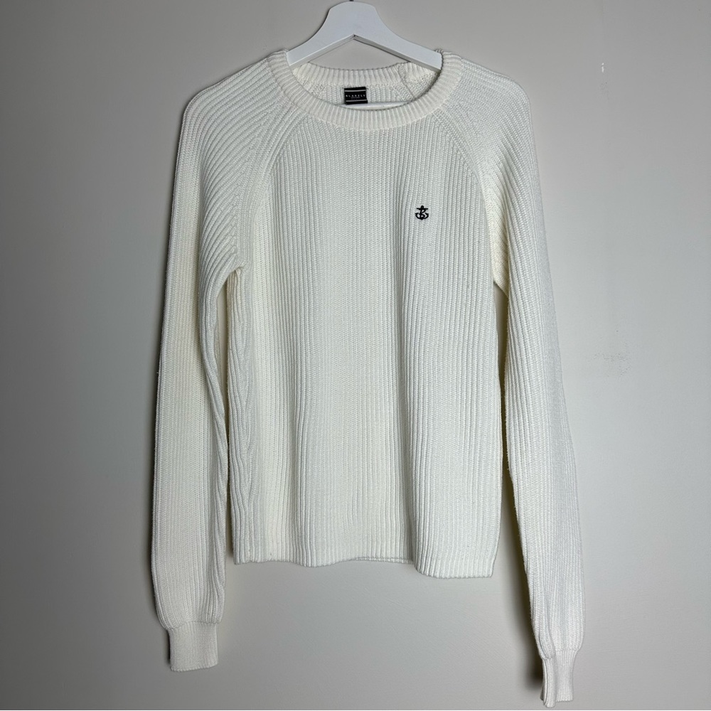 Men’s Blakely Levens Knit Jumper - White - Small *Like New*